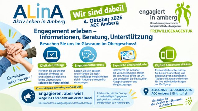 Weitere Informationen finden Sie unter https://www.amberg.de/alina
FA_Wir_sind_dabei